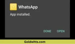 Goldwhatsapp install